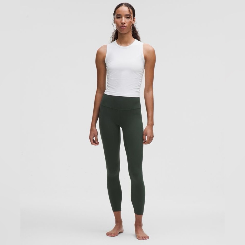LULULEMON Align HR Crop 23” Size 0 | Rainforest Green | Nulu Buttery Soft NWT - Picture 15 of 16